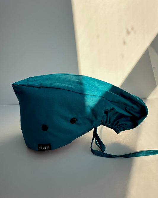 Bonnet de bloc opératoire doublé de satin
