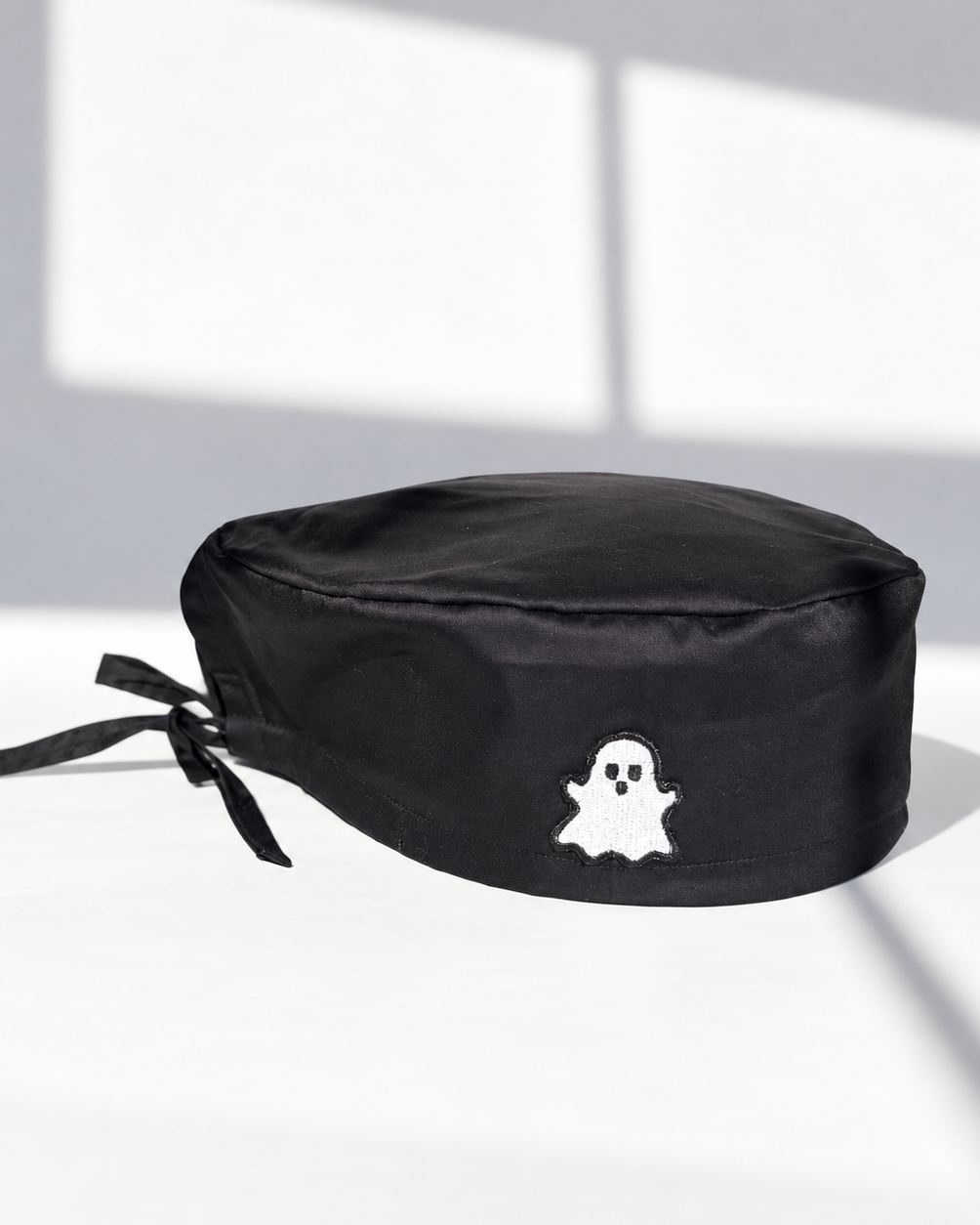 Satin-Lined Scrub Cap – Halloween Edition: Ghost